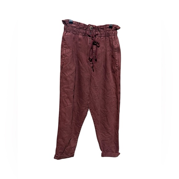 Free People Margate Pleated Paperbag Trouser Pant - Picture 2 of 6